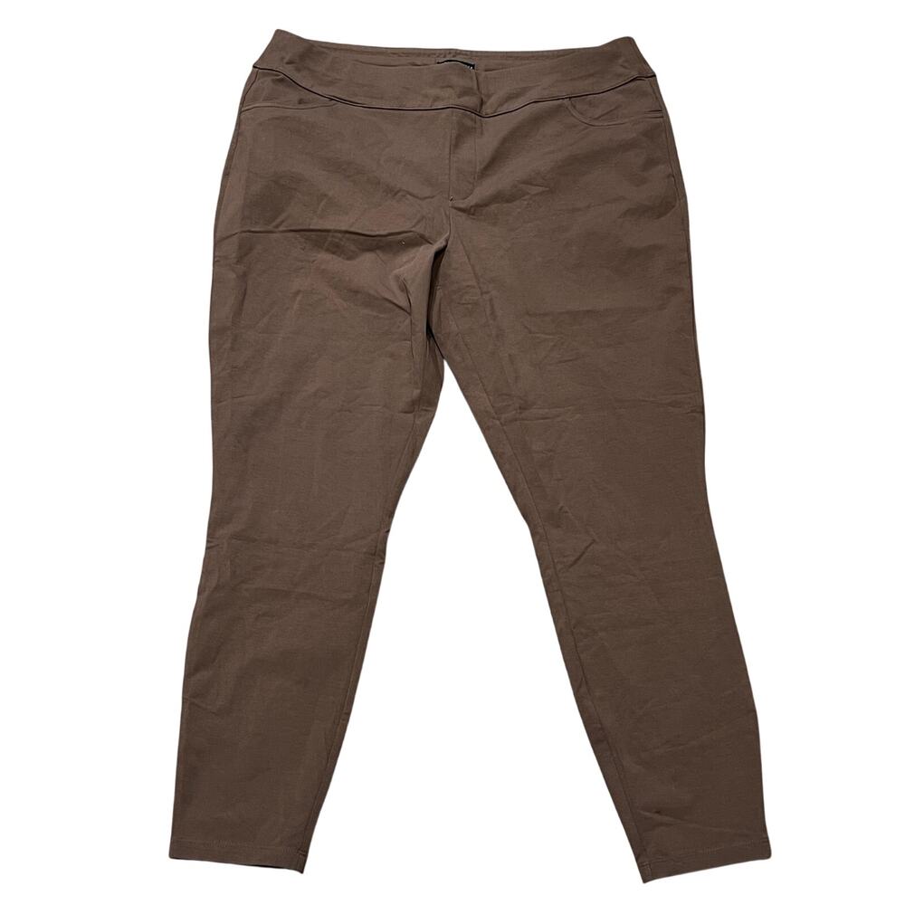 SUSAN GRAVER WEEKEND Women's Premium Stretch Slim-Leg Ankle Pants Size 1X